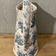 Antique English earthenware water jug, Floral Furnivals England