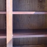 Flamed mahogany enfilade with sea green marble in Empire style.