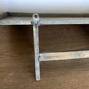 Hudson Farmhouse Folk Art Country Shelf Original Gray Patina