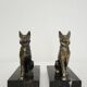 Vintage dog bookends