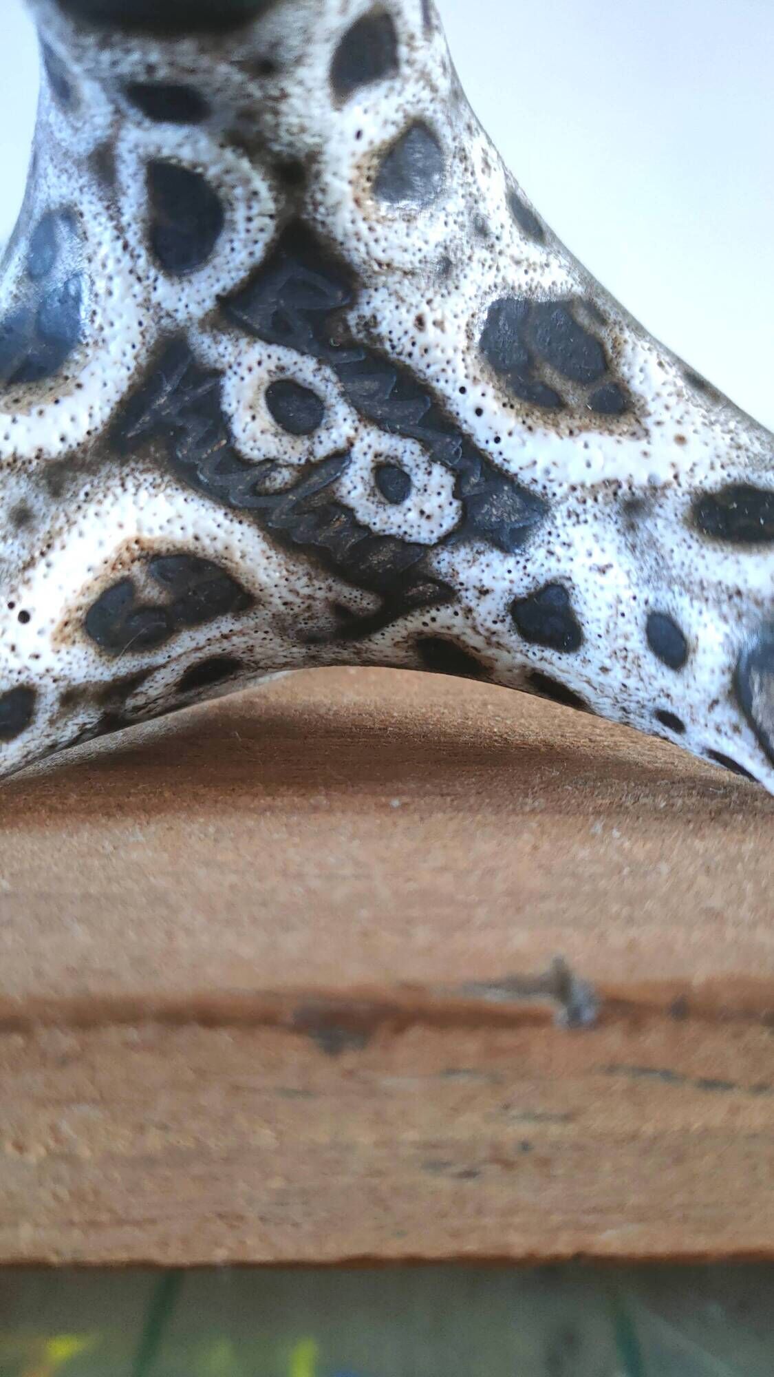 Free-form ceramic vase signed Bessone Vallauris 1960s