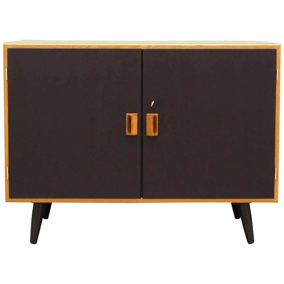 Ash cabinet, Danish design, 1970s, manufacturer: Søborg