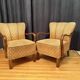 Pair of Art Deco Armchairs, 1940s
