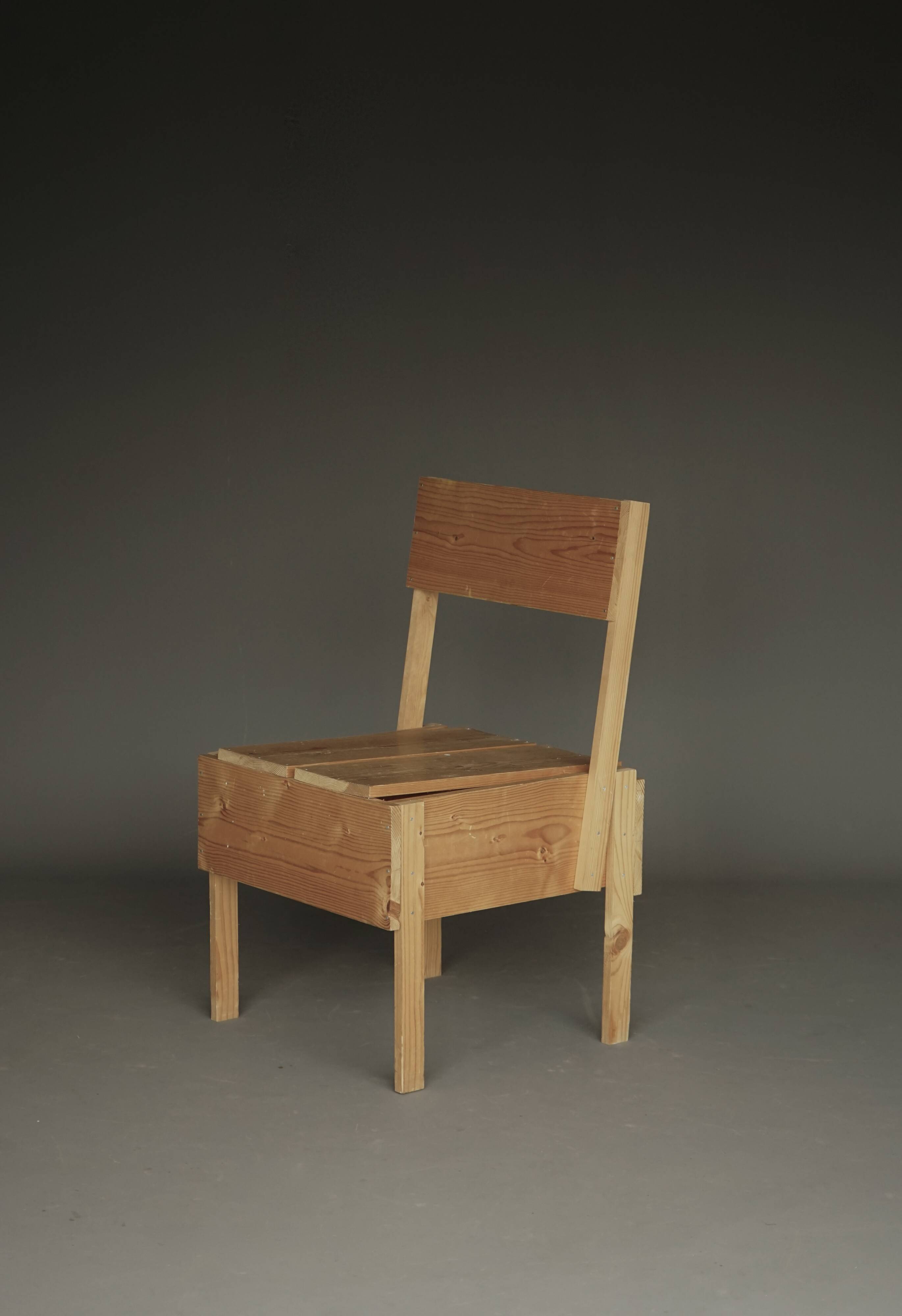 1990s Autoprogettazione Sedia 1 Chair in the style of Enzo Mari