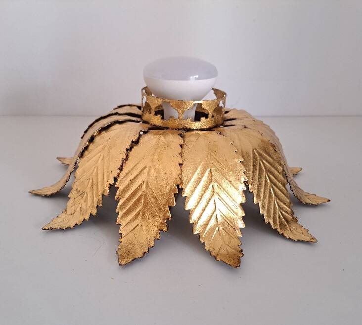 Gold metal ceiling light