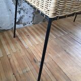 Vintage wicker vanity