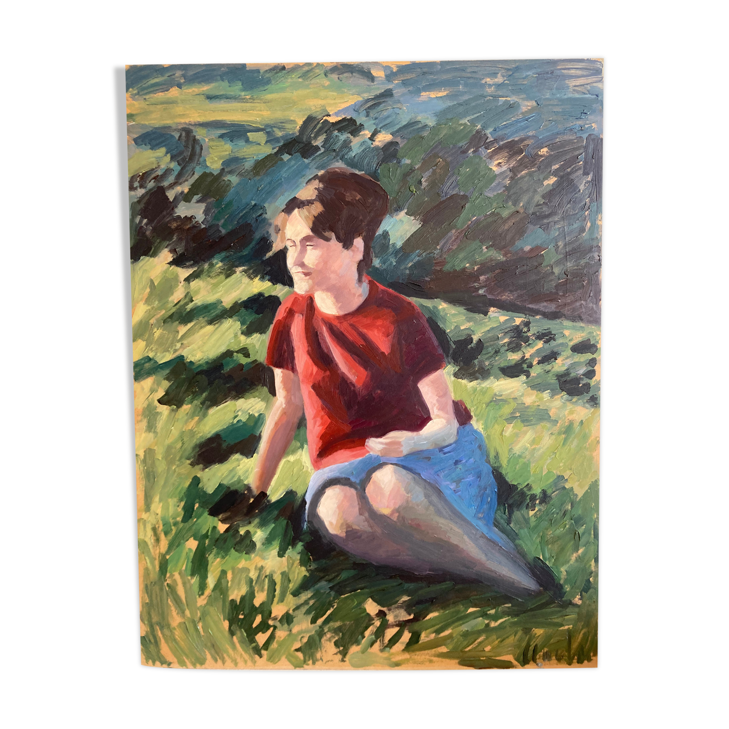Woman in the grass