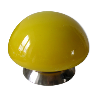 Bedside watchlight desk yellow mushroom globe and metal deco library