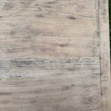 Farmhouse table with built-in storage
