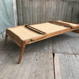 Bed folding a person
