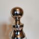 Carafe in glass and chrome metal 80s