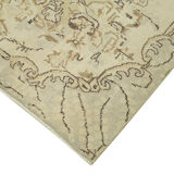 Hand-knotted wool turkish beige rug 183 cm x 295 cm