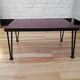 Coffee table black iron compat legs