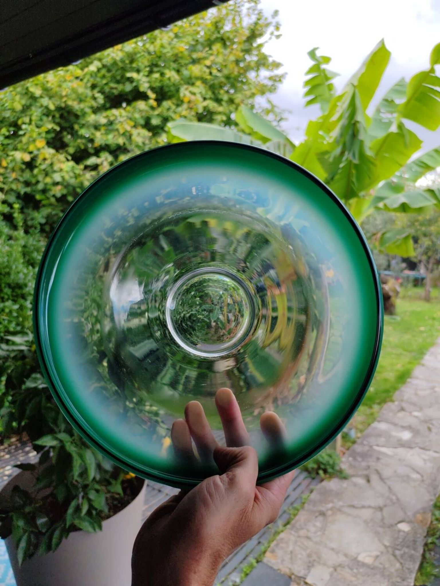 Coupe en verre par wmf ikora, vers 1930.