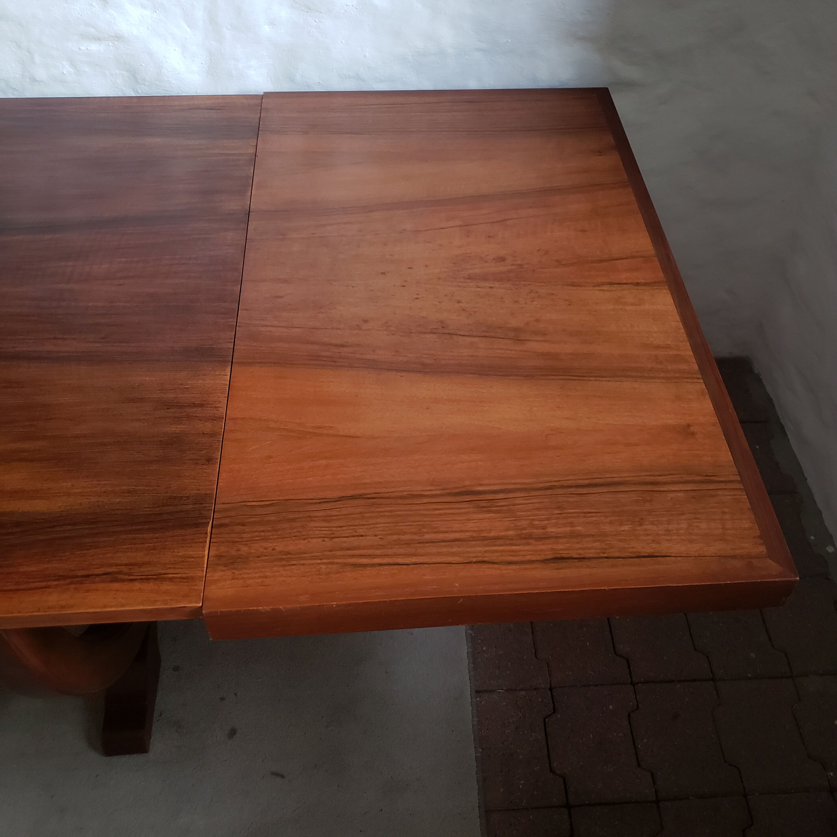 Walnut art-deco table