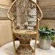 Fauteuil Emmanuelle en rotin vintage