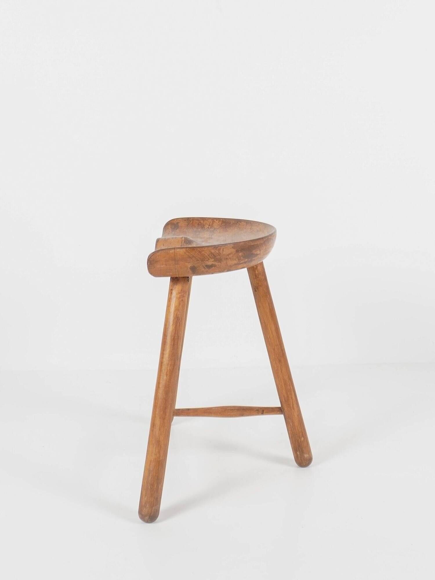 Arne HOVMAND-OLSEN - Vintage wooden stool "Shoemaker" Denmark, circa 1950