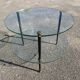 Table basse tripode double plateaux vintage 10960