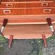 Vintage chest of drawers with 3 drawers in varnished teak