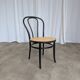 Set of 4 Mix&Match Thonet Style Dining Chairs / Black Bentwood Cane Chairs