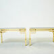 Pair of brass sofa pieces Guy Lefevre for Maison Jansen 70s