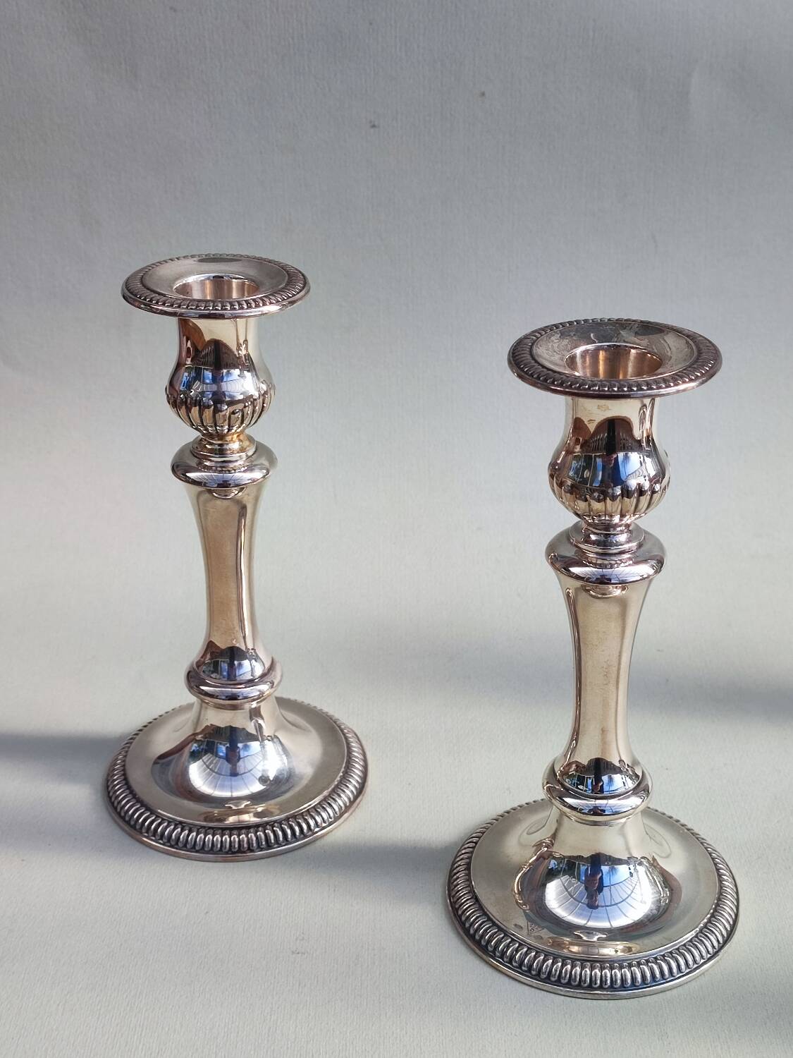 Bougeoirs en argent sterling