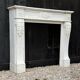 Louis XVI style Carrara marble fireplace circa 1880
