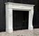 Louis XVI style Carrara marble fireplace circa 1880