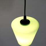 Lampe suspendue en verre vert