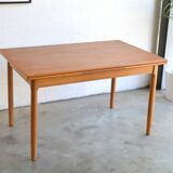 Teak table with Italian extensions 125cm