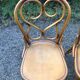 4 Thonet style bentwood chairs in beech.