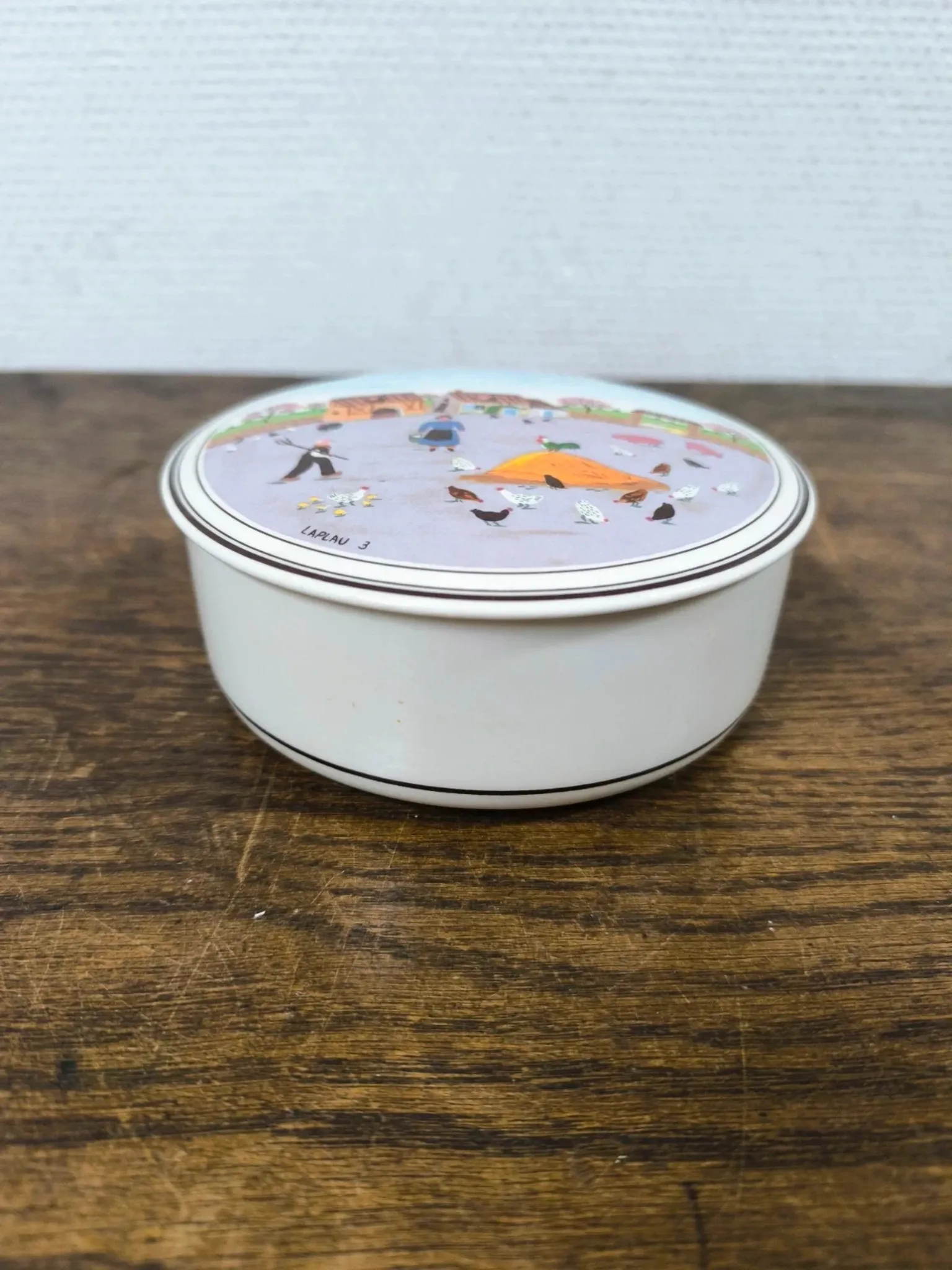 Large Bonbonnière / Jewellery Box Villeroy & Boch "Naïve Design" Laplau 3