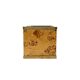 Hollywood regency burl and brass plant pot, Vivai del Sud Italy 1970s