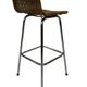 Set of 4 vintage bar stools Dirk van Sliedregt Rohe Noordwolde 1960's