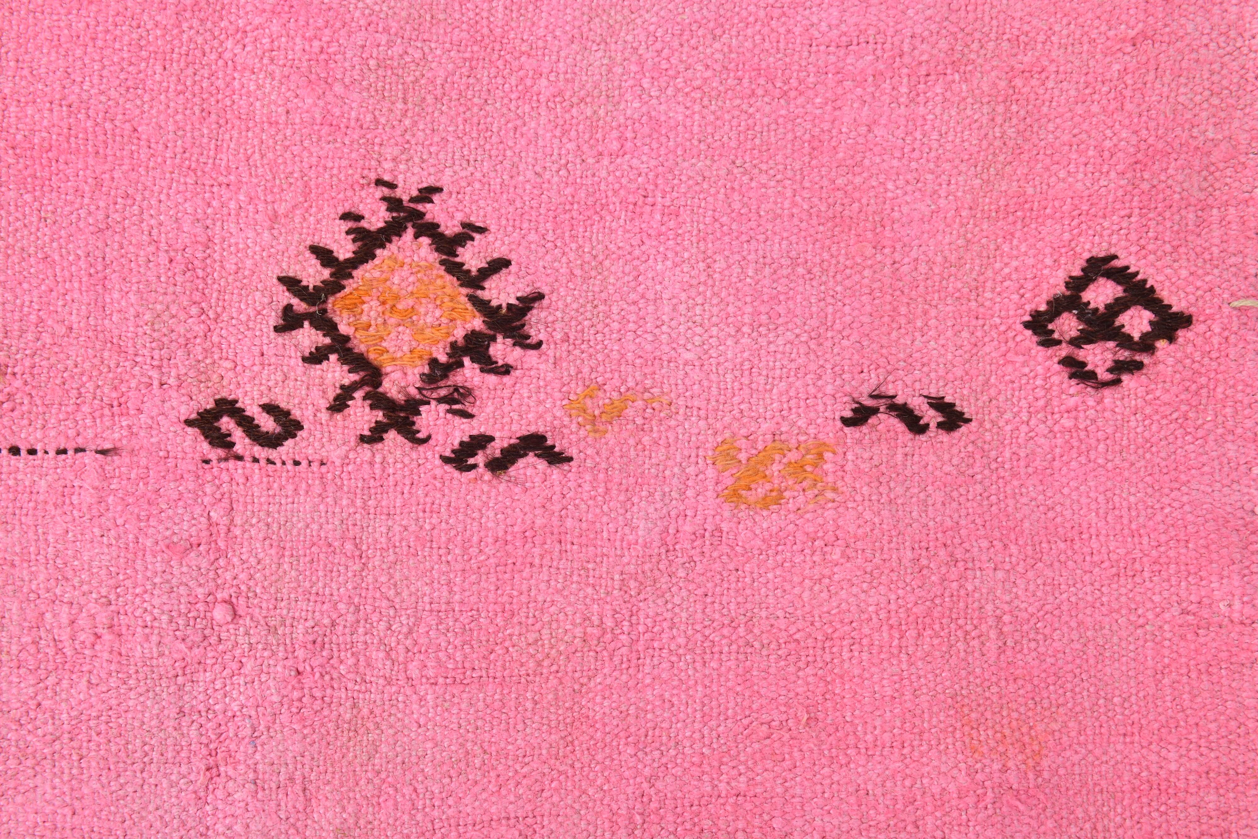 Tapis Kilim rose 7x10, 220x311 cm