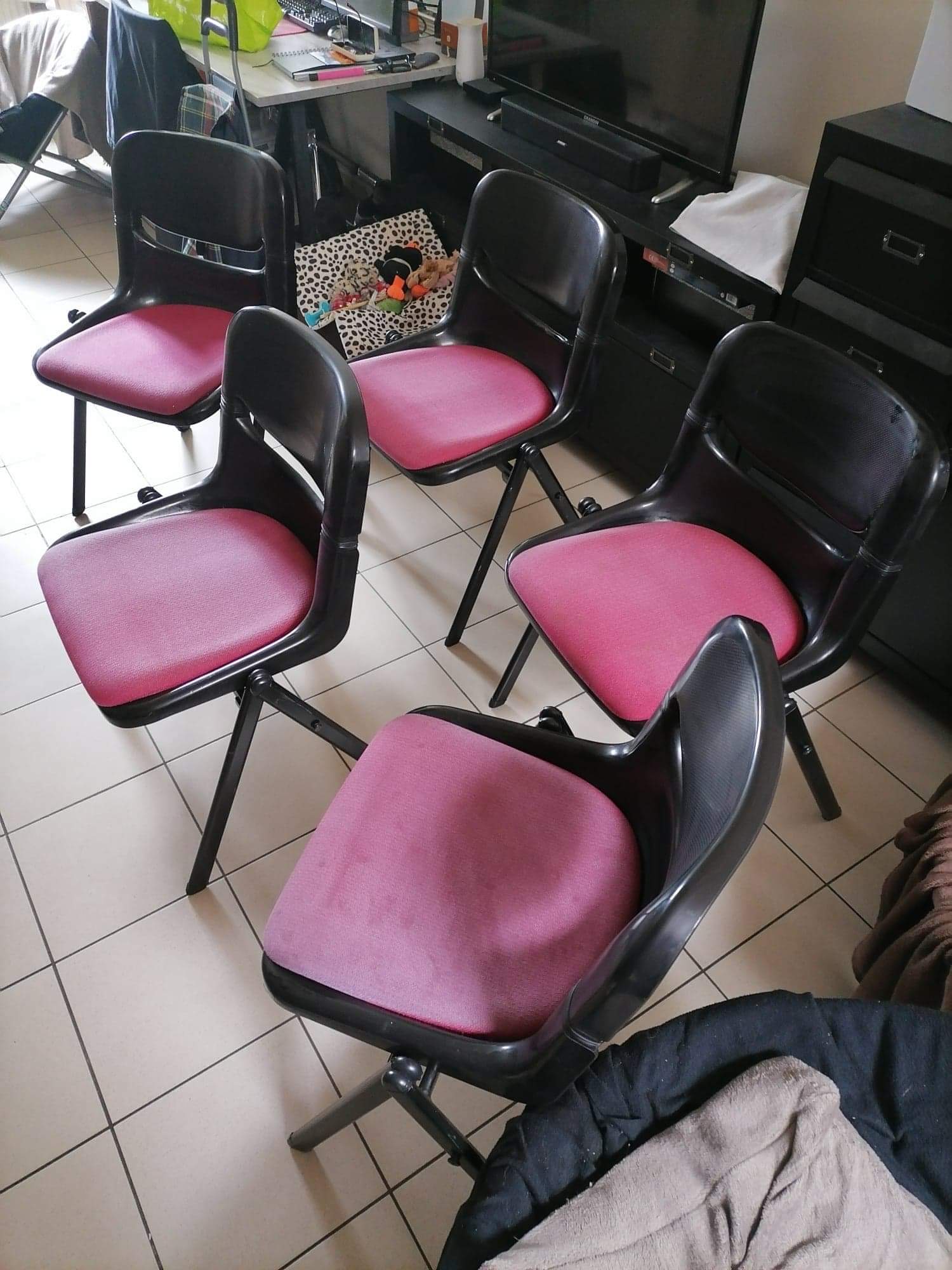 5 "Dorsal" design chairs by Emilio Ambasz, Giancarlo Piretti
