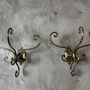 Paire de patères en Laiton