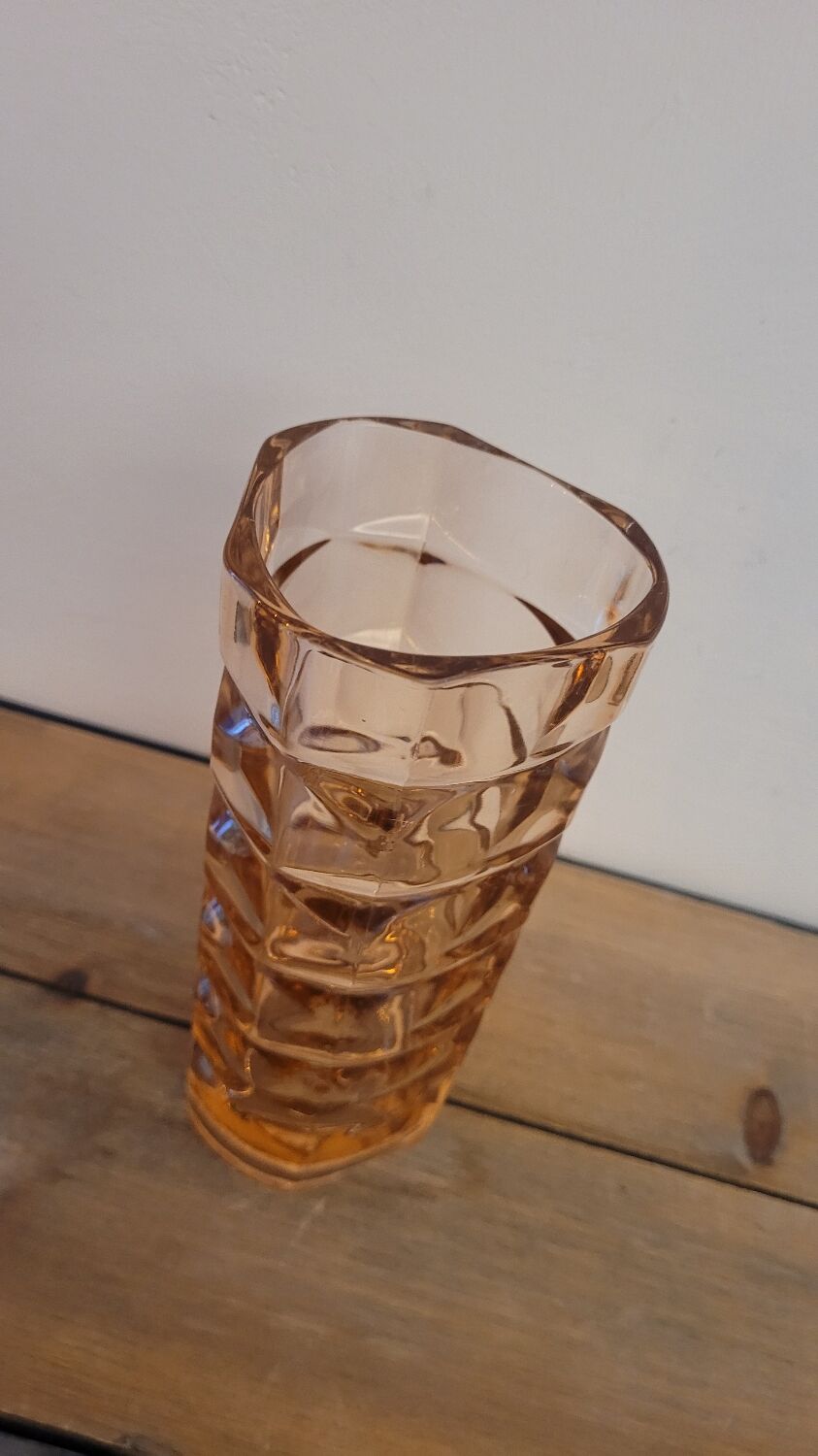 Vase ambré années 60