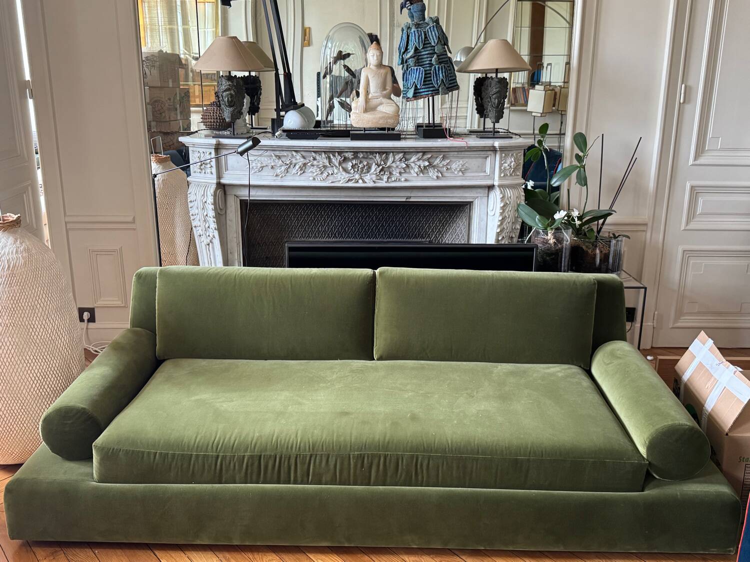 Le Podium Hauvette Madani Olive Sofa
