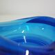 70s blue glass ashtray