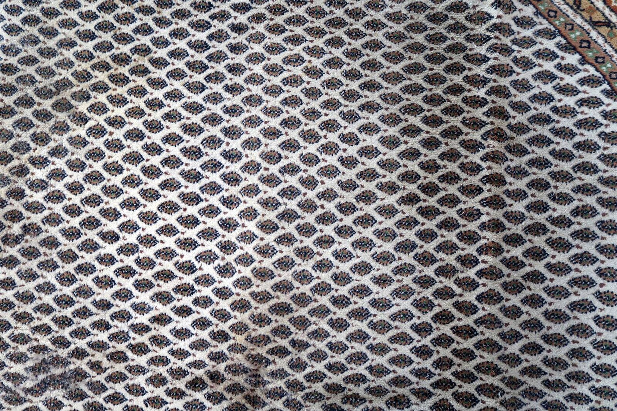 Tapis Vintage Indo-Seraband en Laine (253cm), Années 1970