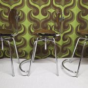 Lot of 3 Egon Eiermann Orchestra W+S vintage chairs.