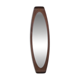 Mirror with curved wooden frame, 1960s