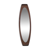 Miroir avec cadre en bois courbé, années 1960