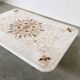 Large Italian pietra dura marble mosaic coffee table, floral inlay, Carrara marble