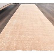 Vintage beige-blush Turkish hand-knotted runner 80x290
