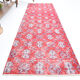 2x8 red classic vintage runner rug, 245x73cm