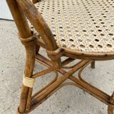 Rattan bistro chair 1970
