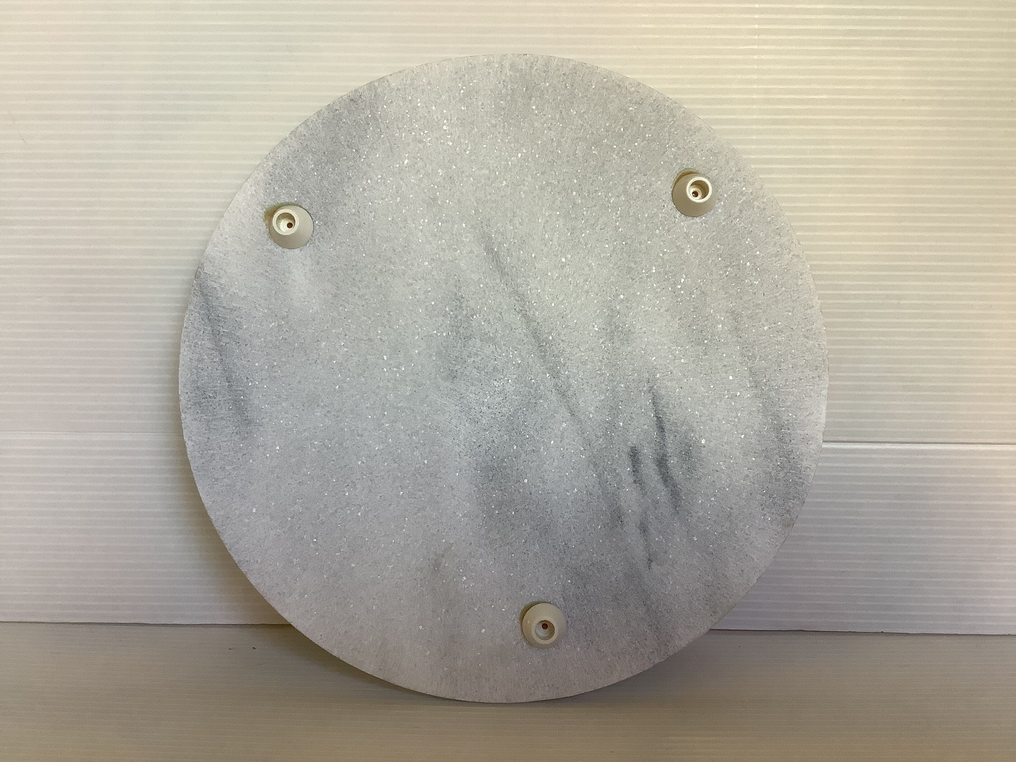 White grey marble trivet