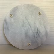 White grey marble trivet